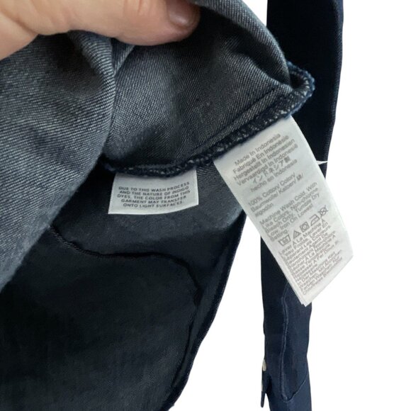 J.Crew Women's Dark Denim Button-Up Shirt XS Long Sleeves Casual Streetwear - Picture 6 of 10